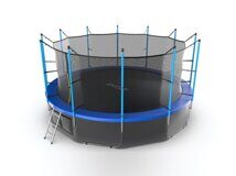 EVO JUMP Internal 16ft (Blue) + Lower net Батут с внутренней сеткой и лестницей, диаметр 16ft (синий) + нижняя сеть