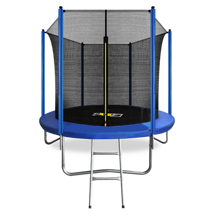 Батут ARLAND 8FT с внутренней страховочной сеткой и лестницей синий