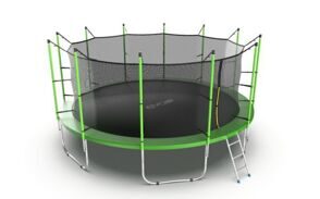 EVO JUMP Internal 16ft (Green) Батут с внутренней сеткой и лестницей, диаметр 16ft (зеленый)