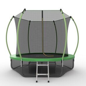 EVO JUMP Internal 10ft (Green) + Lower net Батут с внутренней сеткой и лестницей, диаметр 10ft (зеленый) + нижняя сеть